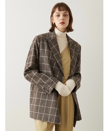 LA PEAU DE GEM | 【LA PEAU DE GEM】バックジップリネンジャケット(テーラードジャケット)