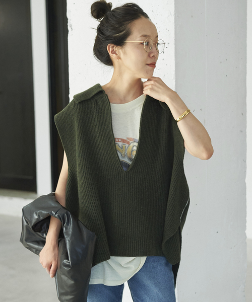 Plage - Plage NEPLA./ネプラ RIB VEST ニット Plage - Plage【プラージュ】☆【NEPLA./ネプラ】RIB VEST
