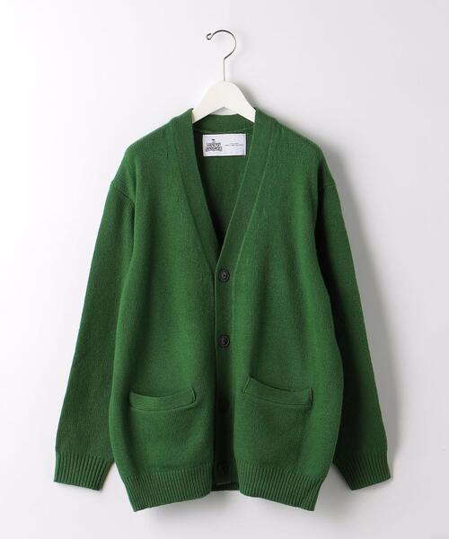 green label relaxing（グリーンレーベルリラクシング）の「ハミルトンラムズウール  V カーディガン II（カーディガン/ボレロ・メンズ・グレー/マスタード/ケリー/ネイビー・S/M/L/XL）」の3枚目の写真
