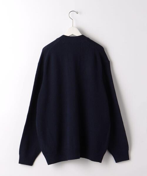 green label relaxing（グリーンレーベルリラクシング）の「ハミルトンラムズウール  V カーディガン II（カーディガン/ボレロ・メンズ・グレー/マスタード/ケリー/ネイビー・S/M/L/XL）」の5枚目の写真