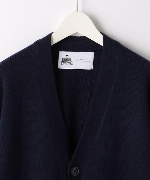 green label relaxing（グリーンレーベルリラクシング）の「ハミルトンラムズウール  V カーディガン II（カーディガン/ボレロ・メンズ・グレー/マスタード/ケリー/ネイビー・S/M/L/XL）」の6枚目の写真