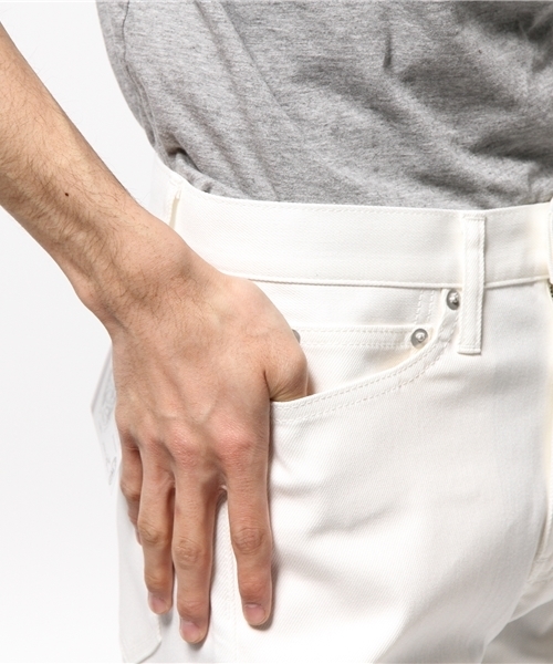 417 EDIFICE(フォーワンセブンエディフィス)の「◇417*BIG JOHN / ビッグジョン KEEP ホワイトデニムテーパード5Pパンツ(デニムパンツ・メンズ・ホワイト・29/31/30/32)」の13枚目の写真