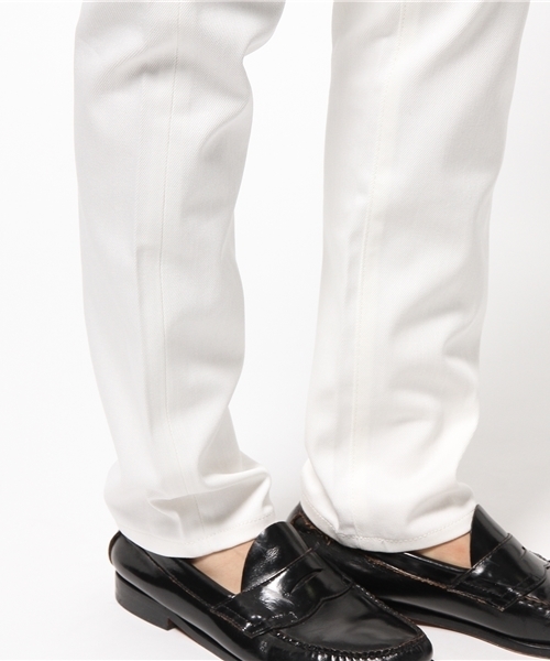 417 EDIFICE(フォーワンセブンエディフィス)の「◇417*BIG JOHN / ビッグジョン KEEP ホワイトデニムテーパード5Pパンツ(デニムパンツ・メンズ・ホワイト・29/31/30/32)」の2枚目の写真