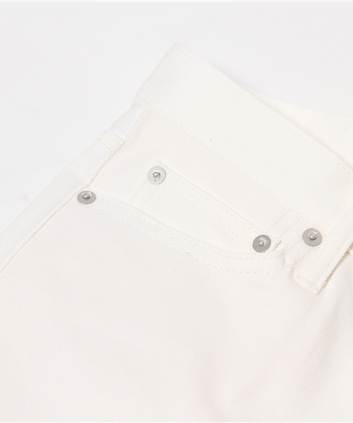 417 EDIFICE(フォーワンセブンエディフィス)の「◇417*BIG JOHN / ビッグジョン KEEP ホワイトデニムテーパード5Pパンツ(デニムパンツ・メンズ・ホワイト・29/31/30/32)」の4枚目の写真