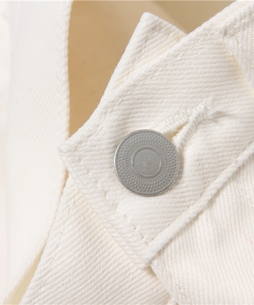 417 EDIFICE(フォーワンセブンエディフィス)の「◇417*BIG JOHN / ビッグジョン KEEP ホワイトデニムテーパード5Pパンツ(デニムパンツ・メンズ・ホワイト・29/31/30/32)」の5枚目の写真