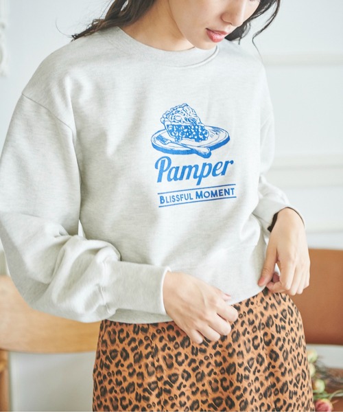 FREE'S MART（フリーズマート）の「チェリーパイプリントショート丈スウェット（Tシャツ/カットソー・レディース・ホワイト/ブラウン/ピンク・FREE）」の20枚目の写真