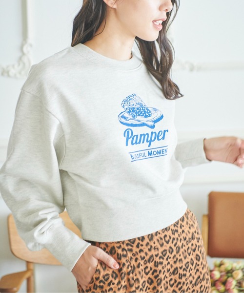 FREE'S MART（フリーズマート）の「チェリーパイプリントショート丈スウェット（Tシャツ/カットソー・レディース・ホワイト/ブラウン/ピンク・FREE）」の21枚目の写真