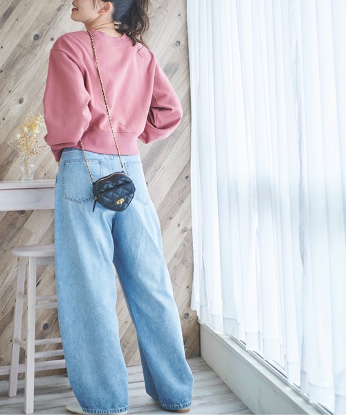 FREE'S MART（フリーズマート）の「チェリーパイプリントショート丈スウェット（Tシャツ/カットソー・レディース・ホワイト/ブラウン/ピンク・FREE）」の11枚目の写真