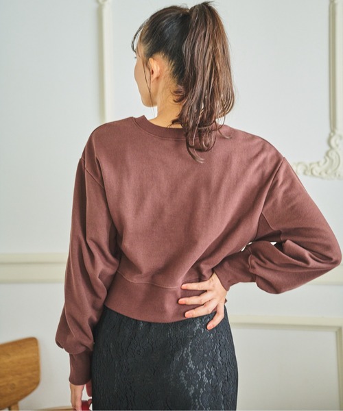 FREE'S MART（フリーズマート）の「チェリーパイプリントショート丈スウェット（Tシャツ/カットソー・レディース・ホワイト/ブラウン/ピンク・FREE）」の14枚目の写真