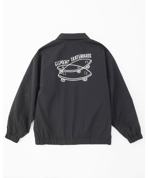 ELEMENT(エレメント)の「ELEMENT YOUTH(キッズサイズ) YOUTH Z TRUCKER ジャケット (XS~XL) 【2022年秋冬モデル】/エレメントキッズナイロンコーチジャケット(ナイロンジャケット・キッズ・ブラック/ダークブラウン・X-SMALL/SMALL/MEDIUM/LARGE)」の3枚目の写真