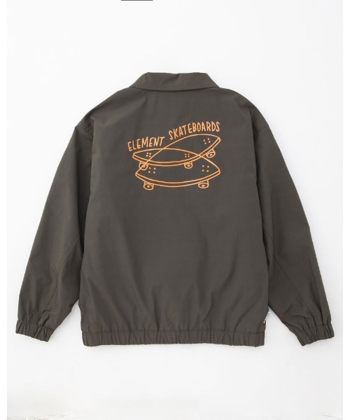 ELEMENT(エレメント)の「ELEMENT YOUTH(キッズサイズ) YOUTH Z TRUCKER ジャケット (XS~XL) 【2022年秋冬モデル】/エレメントキッズナイロンコーチジャケット(ナイロンジャケット・キッズ・ブラック/ダークブラウン・X-SMALL/SMALL/MEDIUM/LARGE)」の12枚目の写真