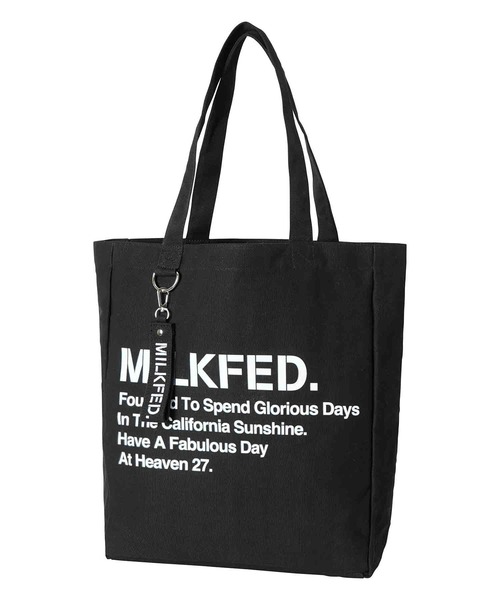 MILKFED.(ミルクフェド)の「STENCIL PC TOTE(トートバッグ・レディース・ベージュ/ホワイト/ブラック・ONE SIZE)」の3枚目の写真