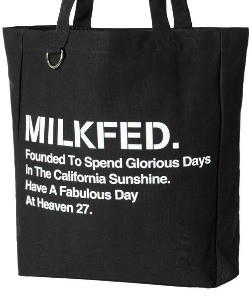 MILKFED.(ミルクフェド)の「STENCIL PC TOTE(トートバッグ・レディース・ベージュ/ホワイト/ブラック・ONE SIZE)」の8枚目の写真