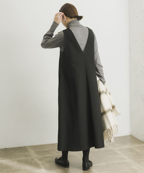 ★美品◆アーバンリサーチ◆ パイピングジャンパーワンピース URBAN RESEARCH ワンピース 「UR TECH」パイピングジャンパー