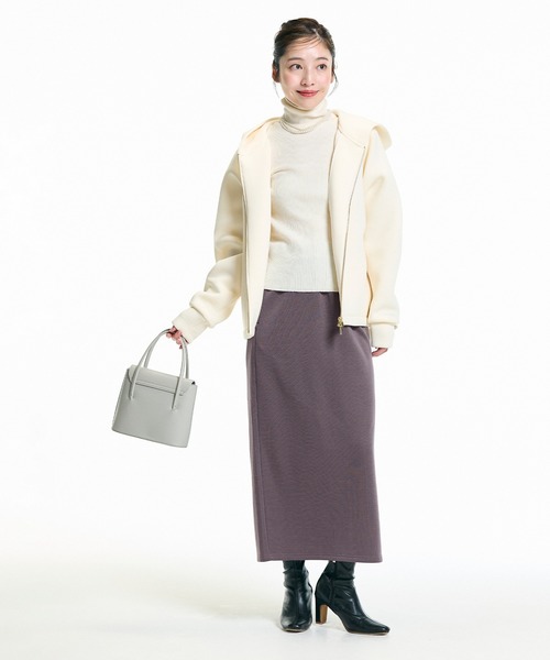 coca(coca)(コカ)の「【WEB限定セール】【DAILY WARM】裏シャギー起毛Iラインスカート(スカート・レディース・チャコール/ブラック/ベージュ/グレー/グレイッシュベージュ・M/L/S/XL)」の12枚目の写真