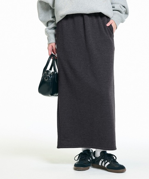 coca(coca)(コカ)の「【WEB限定セール】【DAILY WARM】裏シャギー起毛Iラインスカート(スカート・レディース・チャコール/ブラック/ベージュ/グレー/グレイッシュベージュ・M/L/S/XL)」の15枚目の写真