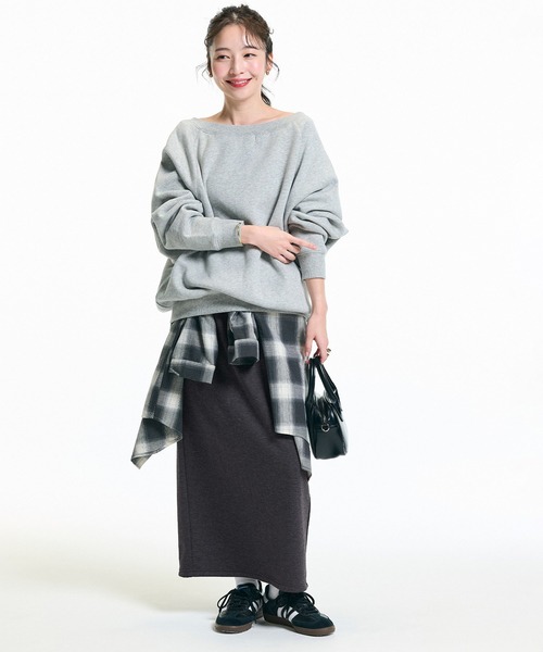 coca(coca)(コカ)の「【WEB限定セール】【DAILY WARM】裏シャギー起毛Iラインスカート(スカート・レディース・チャコール/ブラック/ベージュ/グレー/グレイッシュベージュ・M/L/S/XL)」の17枚目の写真