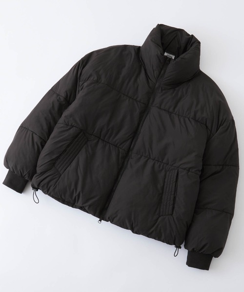 Anchor Smith（アンカー スミス）の「ビッグシルエットハイネック中綿ダウンジャケット（ダウンジャケット/コート・メンズ・ネイビー/ブラック・FREE）」の3枚目の写真