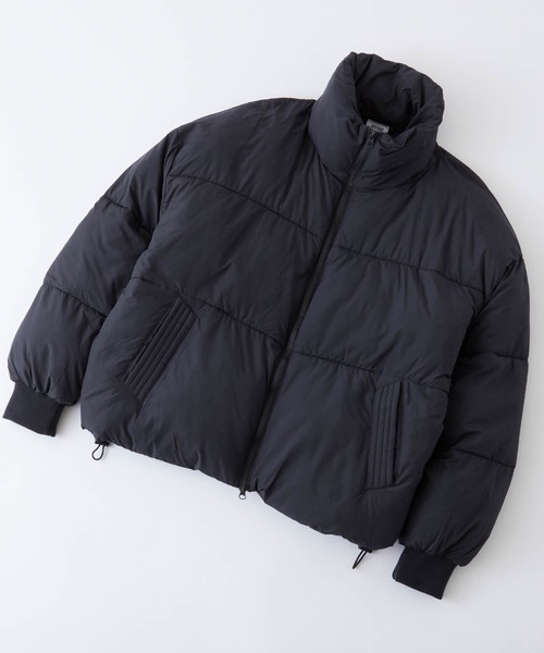 Anchor Smith（アンカー スミス）の「ビッグシルエットハイネック中綿ダウンジャケット（ダウンジャケット/コート・メンズ・ネイビー/ブラック・FREE）」の4枚目の写真