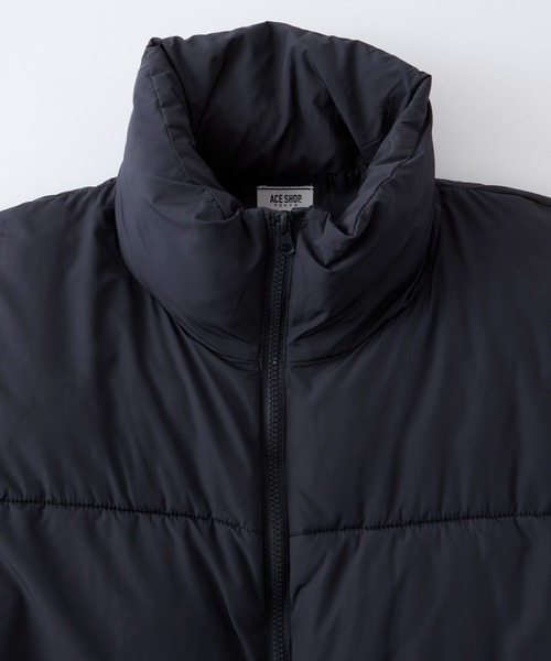 Anchor Smith（アンカー スミス）の「ビッグシルエットハイネック中綿ダウンジャケット（ダウンジャケット/コート・メンズ・ネイビー/ブラック・FREE）」の6枚目の写真