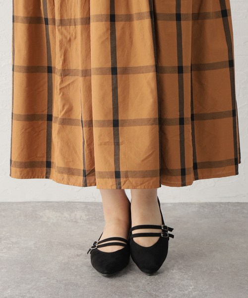 B.C STOCK（ベーセーストック）の「ダブルストラップ メリージェーン（バレエシューズ・レディース・ブラック/ゴールド・SMALL/MEDIUM/LARGE）」の9枚目の写真