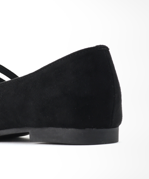 B.C STOCK（ベーセーストック）の「ダブルストラップ メリージェーン（バレエシューズ・レディース・ブラック/ゴールド・SMALL/MEDIUM/LARGE）」の5枚目の写真