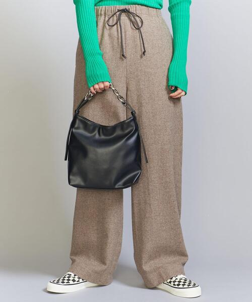 BEAUTY&YOUTH UNITED ARROWS（ビューティーアンドユースユナイテッドアローズ）の「ビッグチェーン ショルダーバッグ -2WAY-（ショルダーバッグ・レディース・ブラック/オフホワイト・FREE）」の6枚目の写真