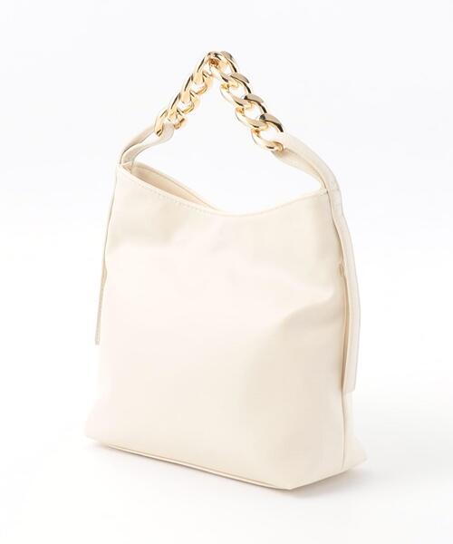 BEAUTY&YOUTH UNITED ARROWS（ビューティーアンドユースユナイテッドアローズ）の「ビッグチェーン ショルダーバッグ -2WAY-（ショルダーバッグ・レディース・ブラック/オフホワイト・FREE）」の8枚目の写真