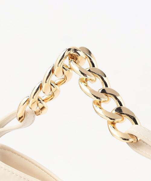 BEAUTY&YOUTH UNITED ARROWS（ビューティーアンドユースユナイテッドアローズ）の「ビッグチェーン ショルダーバッグ -2WAY-（ショルダーバッグ・レディース・ブラック/オフホワイト・FREE）」の13枚目の写真