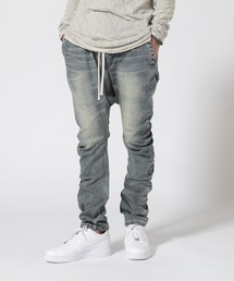 ROYAL FLASH | A.F ARTEFACT/エーエフ・アーティファクト/Strech Denim Sarouel Skinny/Blue(デニムパンツ)