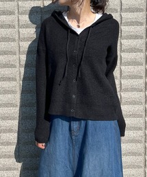 BEATJIVE（ビートジャイブ）の「無地 ニット パーカー レディース（カーディガン/ボレロ）」