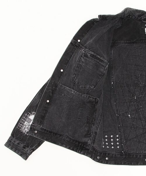 KSUBI（スビ）の「KSUBI OH G JACKET (MPS23JK002)（デニムジャケット・メンズ・ブラック・LARGE/MEDIUM/SMALL）」の8枚目の写真
