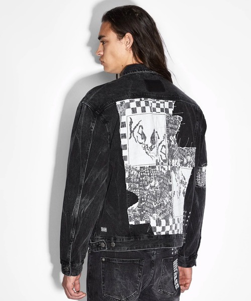 KSUBI（スビ）の「KSUBI OH G JACKET (MPS23JK002)（デニムジャケット・メンズ・ブラック・LARGE/MEDIUM/SMALL）」の6枚目の写真