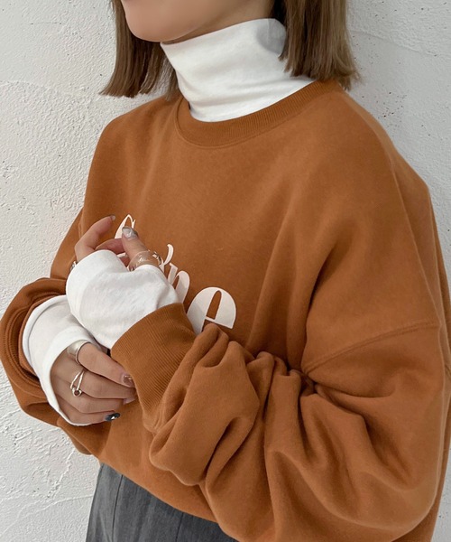 apres jour mignon（アプレジュールミニョン）の「ハイネックインナー【ZOZOTOWN限定アイテム】（Tシャツ/カットソー・レディース・パープル/マスタード/オレンジ/その他/グリーン/アイボリー/ブラック/オフホワイト/ベージュ系その他/ピンク/ブルー・フリー/X-LARGE）」の18枚目の写真