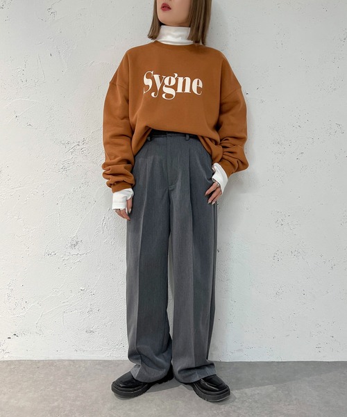 apres jour mignon（アプレジュールミニョン）の「ハイネックインナー【ZOZOTOWN限定アイテム】（Tシャツ/カットソー・レディース・パープル/マスタード/オレンジ/その他/グリーン/アイボリー/ブラック/オフホワイト/ベージュ系その他/ピンク/ブルー・フリー/X-LARGE）」の21枚目の写真