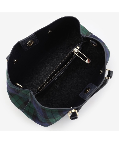TOMMY HILFIGER(トミーヒルフィガー)の「エンブレムブラックウォッチ2WAYサッチェルバッグ(ハンドバッグ・レディース・マルチ・FREE)」の5枚目の写真
