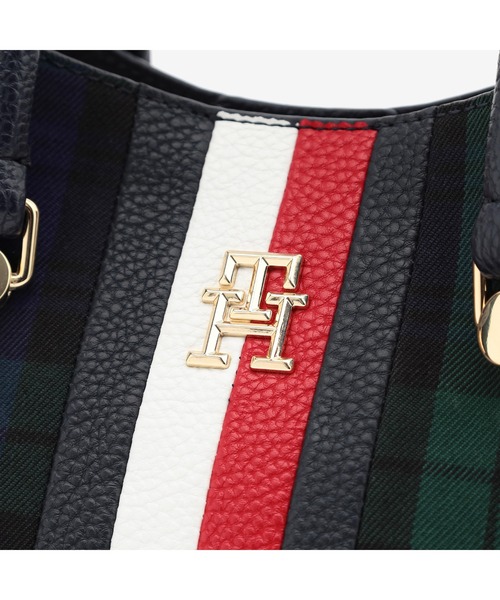 TOMMY HILFIGER(トミーヒルフィガー)の「エンブレムブラックウォッチ2WAYサッチェルバッグ(ハンドバッグ・レディース・マルチ・FREE)」の6枚目の写真