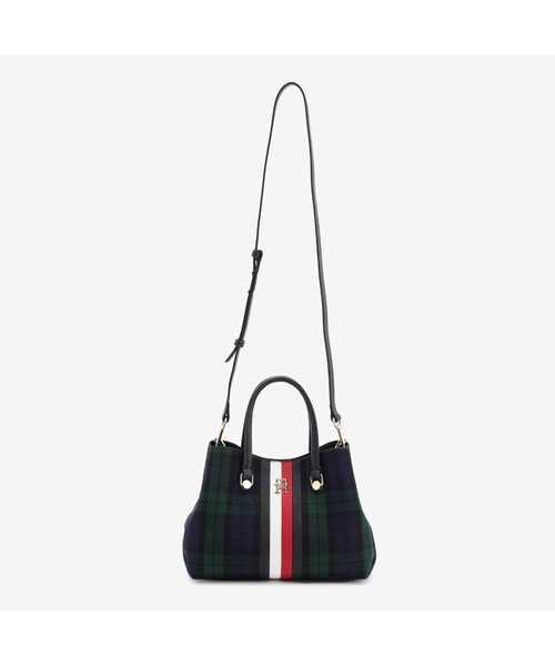 TOMMY HILFIGER(トミーヒルフィガー)の「エンブレムブラックウォッチ2WAYサッチェルバッグ(ハンドバッグ・レディース・マルチ・FREE)」の7枚目の写真
