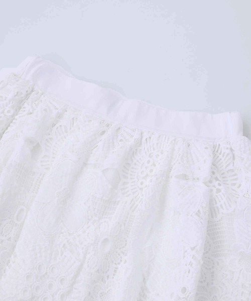 MILKFED.（ミルクフェド）の「LACE SKIRT（スカート・レディース・ブラック/ホワイト/ライトグリーン・ONE SIZE）」の9枚目の写真