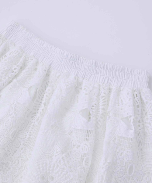 MILKFED.（ミルクフェド）の「LACE SKIRT（スカート・レディース・ブラック/ホワイト/ライトグリーン・ONE SIZE）」の13枚目の写真