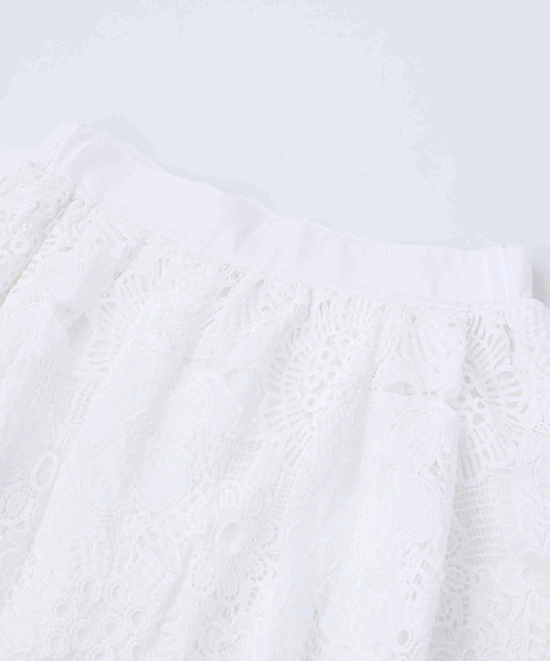 MILKFED.（ミルクフェド）の「LACE SKIRT（スカート・レディース・ブラック/ホワイト/ライトグリーン・ONE SIZE）」の14枚目の写真