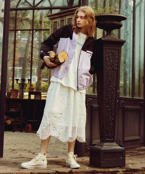 MILKFED.（ミルクフェド）の「LACE SKIRT（スカート・レディース・ブラック/ホワイト/ライトグリーン・ONE SIZE）」の19枚目の写真