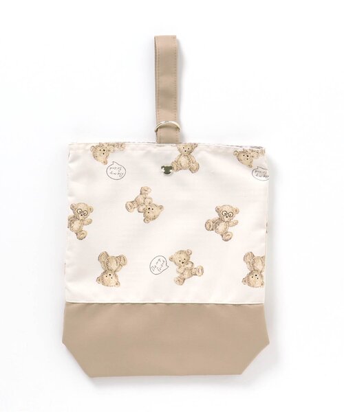 apres les cours（アプレレクール）の「3柄 シューズバッグ（トートバッグ・キッズ・ピンク/ラベンダー/ベージュ・FREE）」の8枚目の写真