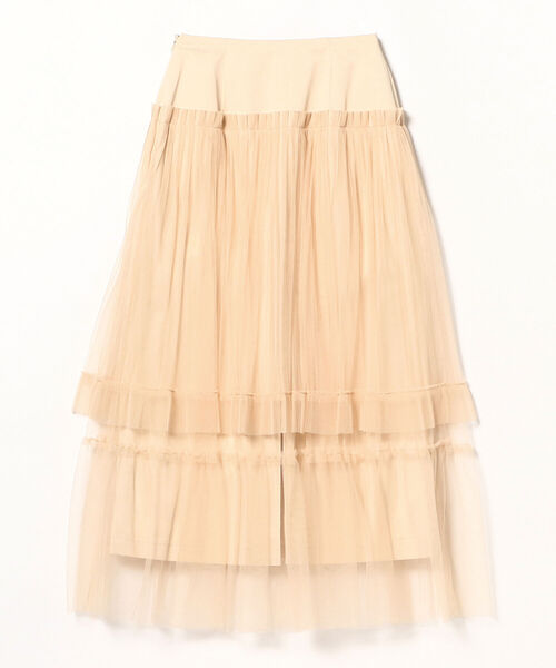 Ray BEAMS（レイビームス）の「RBS / チュール ギャザー スカート（スカート・レディース・ベージュ/ブラック・1/0）」の17枚目の写真