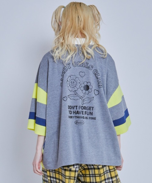 Candy Stripper(キャンディストリッパー)の「CANDY GIRLS CLUB POLO トップス(ポロシャツ・レディース・ブラック/イエロー/ピンク・2)」の20枚目の写真