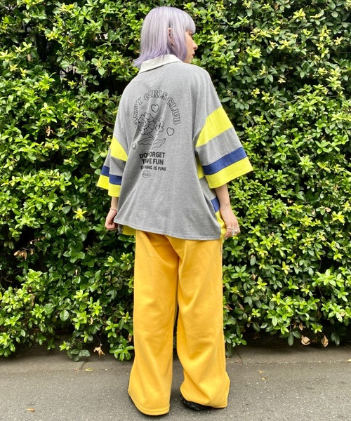 Candy Stripper(キャンディストリッパー)の「CANDY GIRLS CLUB POLO トップス(ポロシャツ・レディース・ブラック/イエロー/ピンク・2)」の17枚目の写真