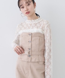 earth music&ecology | コットンツイルベルト付ビスチェ(チューブトップ)