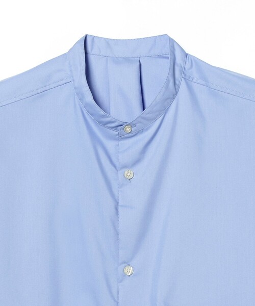 BEAMS LIGHTS（ビームスライツ）の「BEAMS LIGHTS / フォトプリント バンドカラー 長袖シャツ（シャツ/ブラウス・メンズ・ホワイト/サックスブルー・S/M/L）」の11枚目の写真