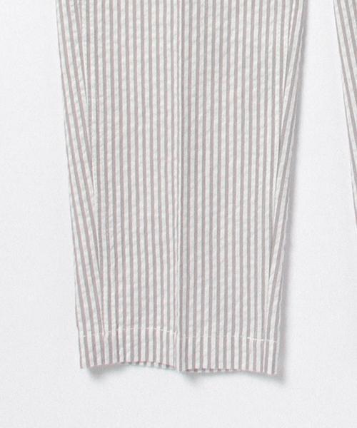 Demi-Luxe BEAMS（デミルクス ビームス）の「luxluft / シアーサッカー ストライプ パンツ（その他パンツ・レディース・グレー/ブルー・38/36）」の4枚目の写真