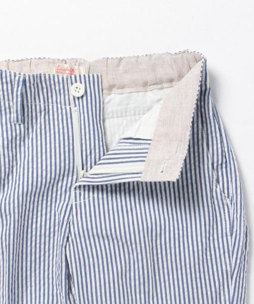 Demi-Luxe BEAMS（デミルクス ビームス）の「luxluft / シアーサッカー ストライプ パンツ（その他パンツ・レディース・グレー/ブルー・38/36）」の6枚目の写真